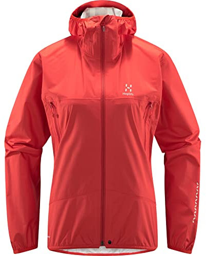 Haglöfs W L.i.m Proof Jacket Rot - Vielseitige atmungsaktive Damen Proof™ Shelljacke, Größe M - Farbe Poppy Red
