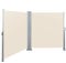 SVITA Doppelseitenmarkise ausziehbar freistehend Sichtschutz 600x200 cm Beige