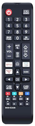 BN59-01315B Universal Remote Control Compatible for Samsung TU7000 UE43TU7000K UE43TU7000KXXU TU7100 UE43TU7100 UE43TU7100K UE55TU7100K TU7110 TU8000 UE75TU8000 TU8500 TV