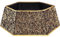Odot Copri Base per Albero di Natale 80cm, Base Decorativo Albero di Natale Anello Gonna, Copertura dell'albero di Natale Ornamenti per Decorazioni (80cm,6 Lati Oro)