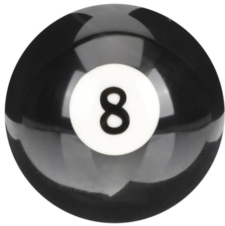 Gogogmee Billard Schwarz Acht Ball Billardkugel Stütze 8 Ball Pool Austausch Von Billardkugeln Billard-spielball Billardball Üben 8 Billardkugeln Übungsball Nummer Harz Kristall