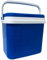 KROWN - Nevera Portátil Térmica, Azul y Blanco, Polipropileno, Ideal para Actividades al Aire Libre en el Jardín, Camping, Barbacoas, Picnic, Playa, Capacidad 25 L.