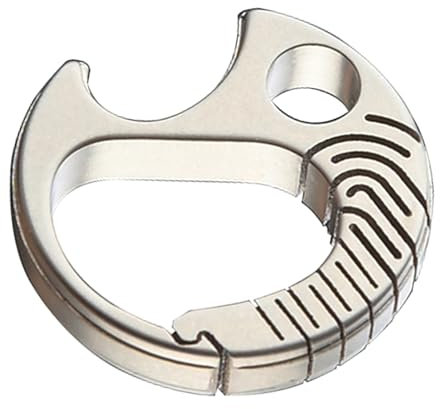 Titaniums Carabiner Keychains Clip Bottles Opener AntiLost Small Carabiner Clip Quick Releases Spring Snap Keyring Outdoor Titaniums Carabiner Keyring