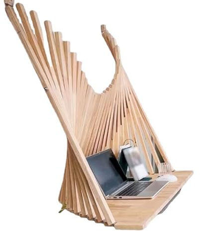 WHYATT Table Pliante, Table Pliable avec Étagères, Bbureau Mural, Offre pour La Maison, Le Bureau, Le Dortoir, Les Petits Espaces (Size : Large)