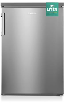 Heinrich´s Gefrierschrank, Mini, Temperatur:-18°C~-38°C, Freezer, 3x Gefrierschublade, Stufenloser Temperaturregler,Airflow, wechselbarer Türanschlag, 85 Liter Nutzinhalt, inox