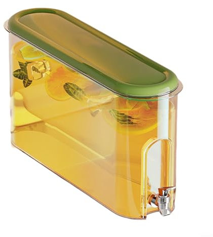 Hervidor frío con grifo, dispensador de bebidas para refrigerador, jarra de agua fría, soporte de limonada, jarra de jugo, recipiente de bebidas con filtro para el hogar, cocina, camping, fiesta