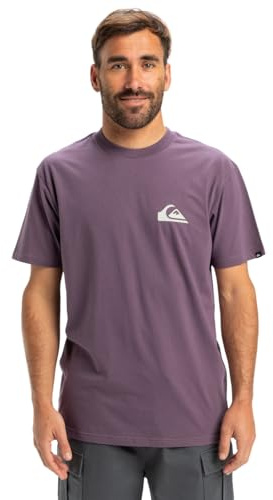 Quiksilver Herren Ev Mini Logo Ss T-Shirt, Vintage, Violett, S