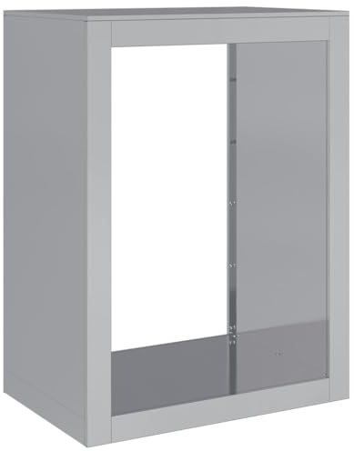 vidaXL Brennholzregal 60x40x80 cm Verzinkter Stahl