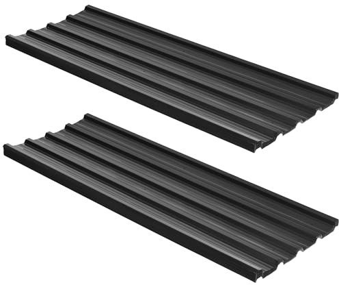 Outsunny Corrugated Roofing Sheets, Pack of 24, Galvanised Metal Roofing Sheets for Greenhouse, Garage, Storage Shed, Carport, 129 x 45cm, Dark Grey