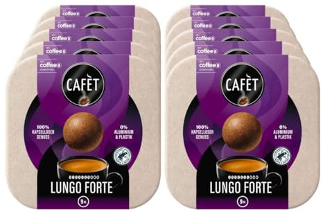 Cafet LUNGO FORTE für CoffeeB 9 Coffee Balls 51g, 10er Pack