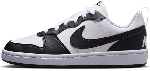 NIKE Court Borough Low Recraft Sneaker, White/Black, 39 EU