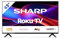 Sharp 43GD2225E - 43 Zoll Fernseher (108 cm) Full HD Roku TV - Multimedia Streaming LED Smart TV ohne Rahmen (HDR10, AV1-Codec, 3 HDMI, Receiver, WLAN) - Netflix, Prime, Disney+, Apple TV