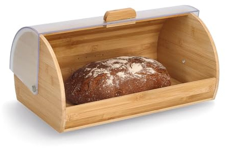 Zeller 25364 - Contenitore per il pane, in bambù e plastica