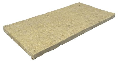 Panel de Lana de Roca Aislante Térmico y Acústico – Plancha de 120x60x5 cm | Alta Densidad | Resistente al Fuego | Aislamiento para Paredes, Techos, Suelos, Vehiculos y más.