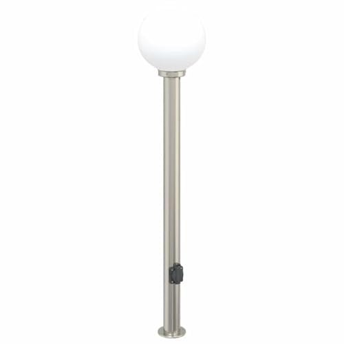 vidaXL Pollerleuchte mit Auslass 120 cm Edelstahl IP44
