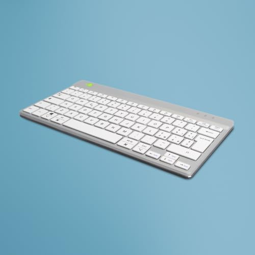 R-Go Tools R-Go Compact Break Keyboard, QWERTY (IT), Bluetooth, White, RGOCOITWLWH