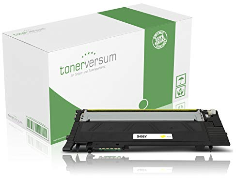 Toner kompatibel mit Samsung CLT-Y406S Gelb Druckerpatrone für CLP 360 365 Xpress C410w C460w C460fw CLX 3300 3305 Laserdrucker
