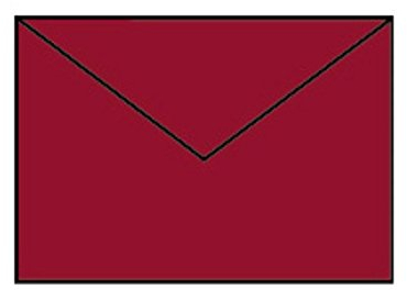 Coloretti-5er Pack Briefumschläge C6, Rosso