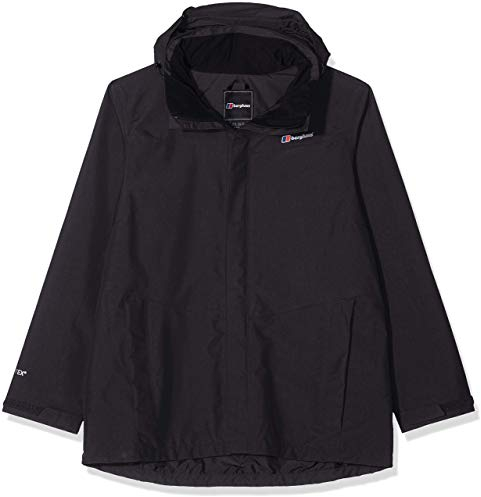 Berghaus Damen Hillmaster Interactive Gore-Tex Wasserdichte Jacke, atmungsaktiver, strapazierfähiger Mantel, Schwarz, 42 EU