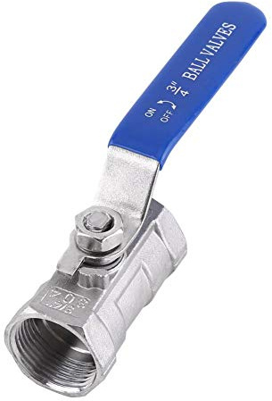 TOPINCN 1pc Gewindekugelhahn Rostfreier Stahl SS304 Reduziert Port Rohrkugelventil mit Innengewinde mit Einhebel Schwerlast Rostbeständiger Griff 6 Größen zum Push Fit Ventil MEHRWEG