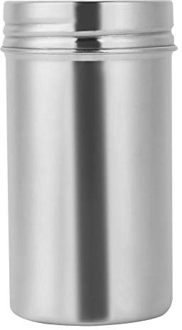 TOPINCN Aufbewahrungskiste,Aufbewahrungsglas 304 Edelstahl versiegelt Aufbewahrungsglas Tragbarer Tee-Kaffeebohnenbehälter(silber#1)