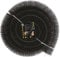 ZYBUX - Gutter Brush Bristle Brush Gutter Guard Leaf Debris Filter | Easy Installation and Adapting to Size Drain Down Pipe Gutter Cleaning Tools Black 4 METRE