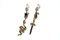 Dagger and Serpent Mismatched Earrings/Sword and Snake Earrings (gold-plated-base)
