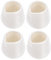 4piezas Jarras De Leche De Cerámica Blanca Pequeñas Para Cocina Tazas De Salsas Y Bebidas Diseño Simple Y Práctico Base Antideslizante