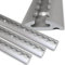 NTG Set di binari Airline in alluminio forma semicircolare da 1 a 10 metri binario semirotondo per il fissaggio del carico di camion e camper Binario forato argento barra di ancoraggio (1 metro)