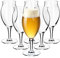 KADAX Verre à Bière à Pied d'une Capacité de 410ml pour Savourer Vos Boissons Rafraîchissantes avec Style et Raffinement, Idéal pour un Cadeau (Lot de 6)
