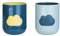 RabyLeo Cartoon-Mundwasserbecher, Badezimmer-Zahnbürstenbecher, Zuhause, Cartoon-Muster, Wolken-Wasserbecher (Dunkelblau & Hellblau)