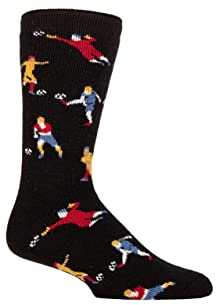 HEAT HOLDERS SockShop Mens 1.6 TOG Lite Hobby Socks Black Football 6-11