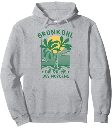 Grünkohl Palme Norddeutschland Ostfriesland Grünkohl Pullover Hoodie