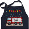 Kinderschürze Schürze Kinder Jungen Mädchen - Feuerwehrauto Motiv I Leiterwagen Geschenk Feuerwehr I Löschzug - 7-14 Jahre - Navy Blau - kinderkochschürze jugendfeuerwehr name kochschürze