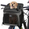 Lixada Haustier Fahrradtasche für Hunde Katzen, Hunde-Fahrradkorb-Träger, faltbar, abnehmbar mit Atmungsaktiv Netzfenster Faltbar für Kleine Mittlere Hunde und Katzen
