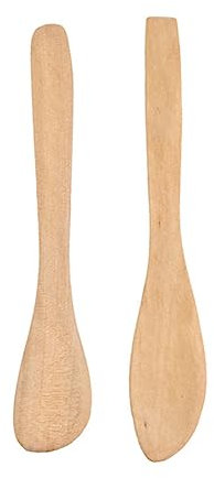 Veemoon Japanische Holz Buttermesser 4 Stück mit Rundem Kopf und 15,5cm