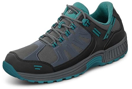 Orthofeet Damen orthopädischer Wander-Schuh-Style in Grau Alma Hikking Schuh, Größe 39.5