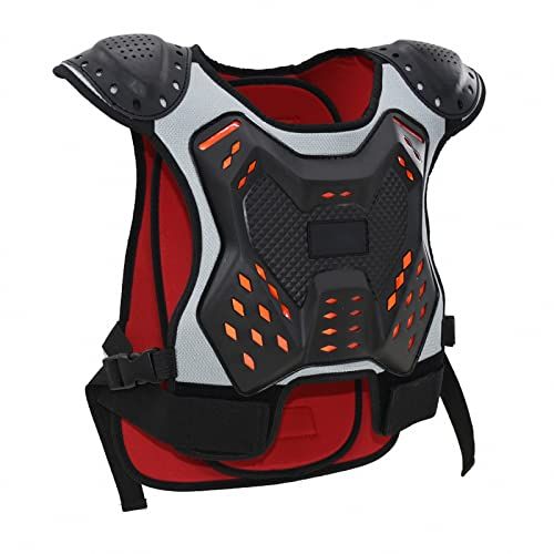 HGYJ Schutzkleidung für Kinder zum Radfahren, Cross-Country-Motorrad-Brustpanzer-Schutzausrüstung, Ski- und Rollschuh-Reitkleidung für Männer und Frauen,Black,S