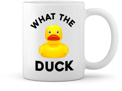 What The Duck Inspired Goose New Trend Fun Lustig Weiße Tasse Mug