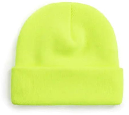 Desert Hawk Tactical Wasserabweisende Wintermütze bis -30°C Kälte mit Thinsulate Innenfutter (Neon Gelb)