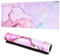 NATUCE 900 x 400mm Almohadilla de Ratón Grande, Alfombrilla de Escritorio con Bordes Cosidos, Antideslizante, Alfombrilla Gaming, Alfombrilla de Mouse XXL para Juegos, Oficinas, Hogares (Rosado)