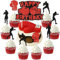 MiaLover 3 Sätze Boxen Tortendekoration Boxing Cake Topper Boxer Handschuhe Cupcake für Sport Themen Kindergeburtstag Party Dekoration
