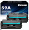 59A 59X CF259A Toner Schwarz: Ersatz für HP 59A 59X CF259A CF259X Laserjet Pro M404dn M404dw M404n MFP M428fdw M428dw M428fdn M304n M304dn M428 M404 M304 Kein Chip, 2er-Pack
