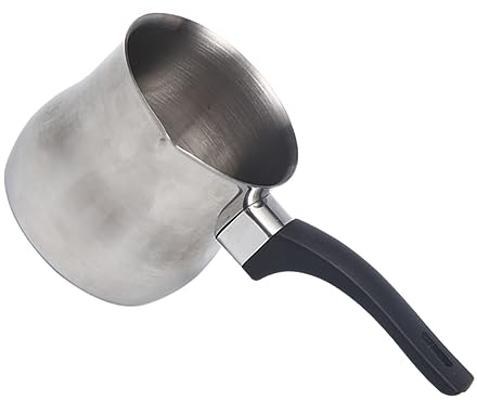 Ciieeo 650ml Latte Art Cup Pitcher Stainless Steel Frothing and Cappuccino Pot Long Handle Non-Stick Elegant Design