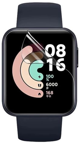 Snailcanfly Pellicola idrogel 5pcs per Xiaomi Mi Watch Lite 2 Smart Watch Trasparente TPU Pellicola Protettiva Schermo Touch Sensibile, HD Clear, Ultra Sottile, Auto Guarigione