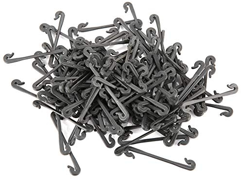 Wifehelper 100 Stück Pflanzenstützen-Clips, Trauben-Pfropfklammern, Garten-Clips, Weinreben-Tomaten-Gemüse-Spalier-Clips für Aufrechtes Wachstum, Pflanzen-Gemüse-Befestigung,