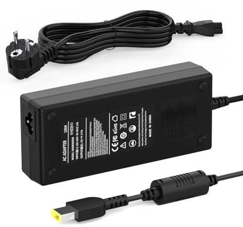 Caricatore 135W Alimentatorer per Lenovo IdeaPad Gaming 3 Y40-70 Y50-70 Y70-70 Legion Y520 Y7000 R720 ThinkPad T440P T460P T530 T540P W510 W540 ADL135NDC3A ADL135NLC3A Caricabatterie Adattatore