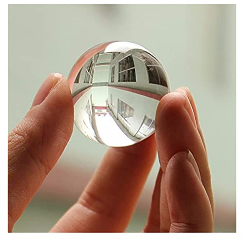 30/40MM Boule K9 Globe Magique Naturel Perle Sphère Boule de Photographie à Quartz Décoration de Noël Boule de Verre (Color : Red, Size : 4CM) Collections de la maison (Color : Transparent, Size : 3
