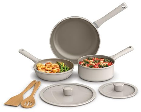 Bella Set di pentole antiaderenti in ceramica da 7 pezzi