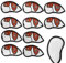 Golf club covers, Golf pitcher , elegant pitcher , golf accessories with number label for lawn, playground